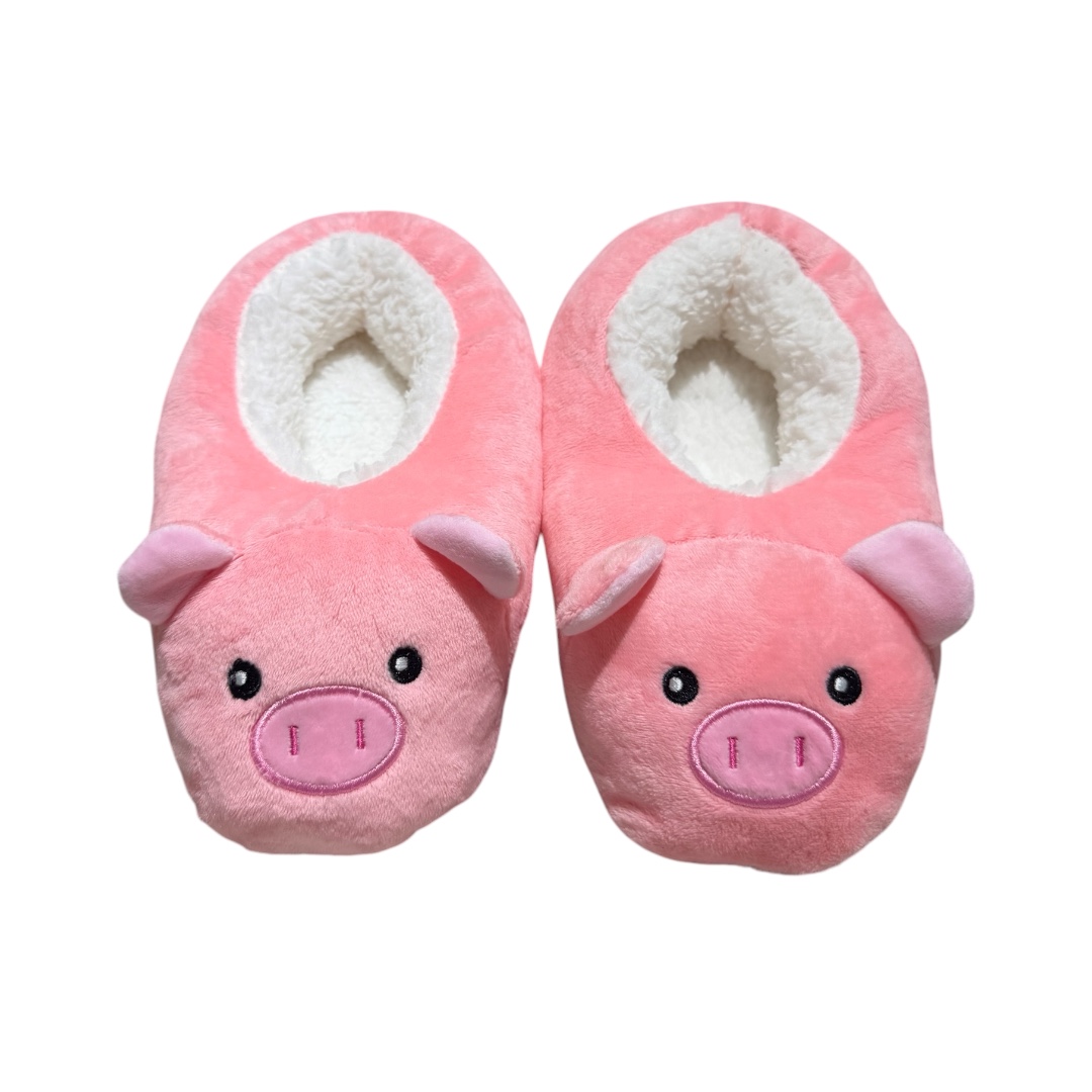 Pantufla chanchito cerrada niño  algodon