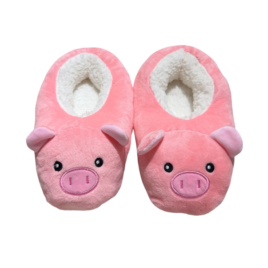Pantufla chanchito cerrada adulto  algodon