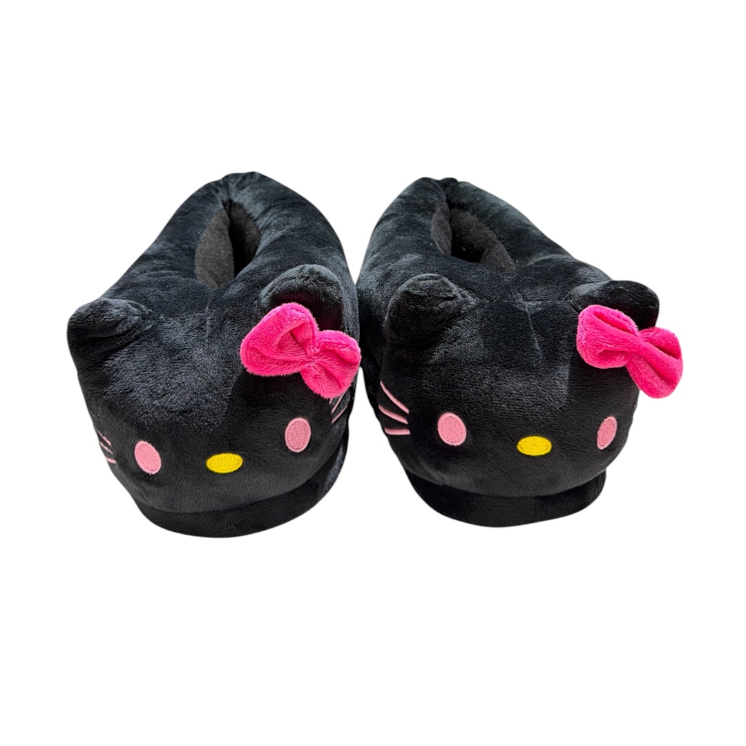 Pantufla hello kitty negra cerrada adulto