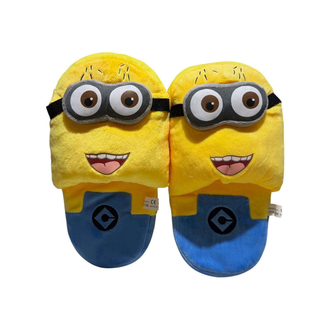 Pantufla minion abierta 2 ojo adulto