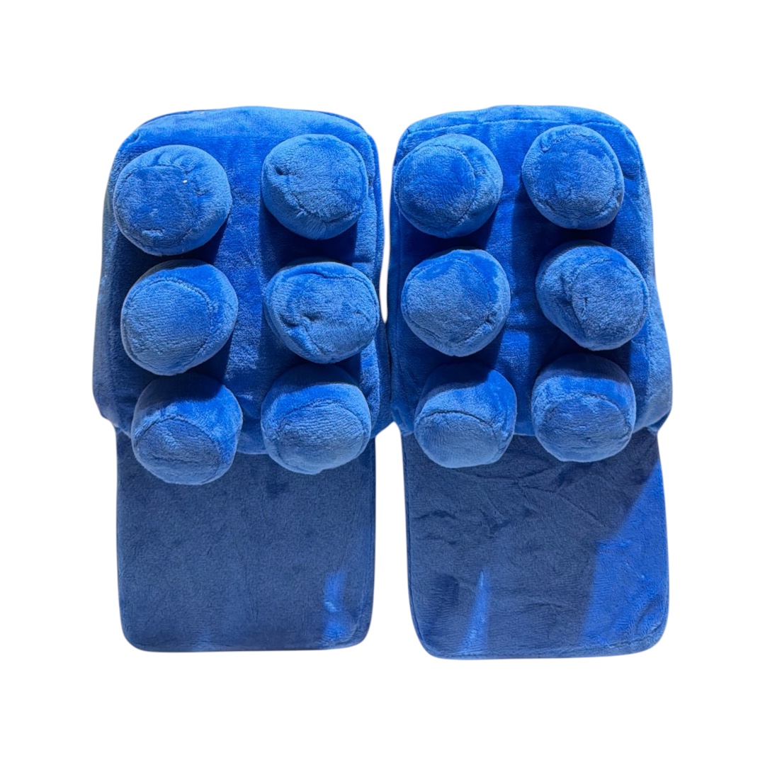 Pantufla lego abierta  azul adulto