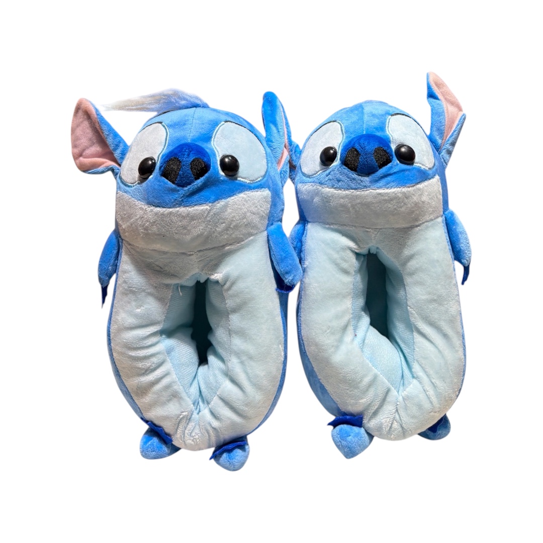 Pantufla stitch cerrada cuerpo completo-ojos-adulto