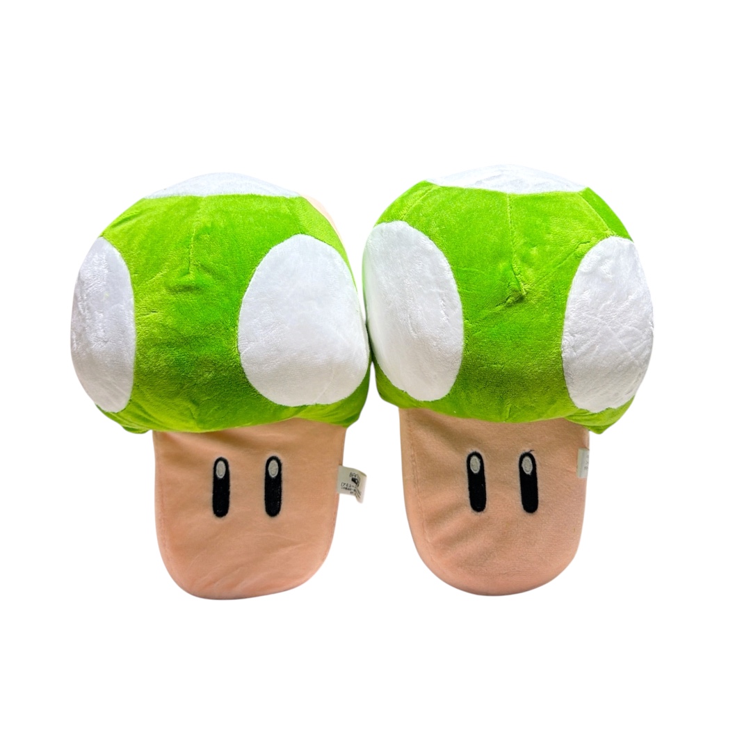 Pantufla hongo verde abierta adulto
