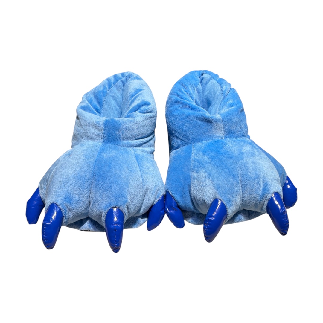 Pantufla garra celeste plana
