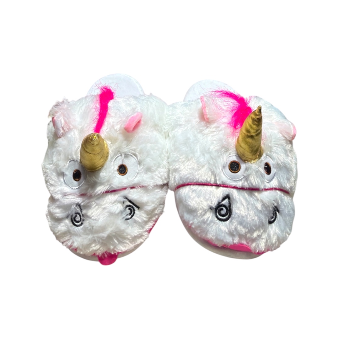 Pantufla fluffy abierta adulto