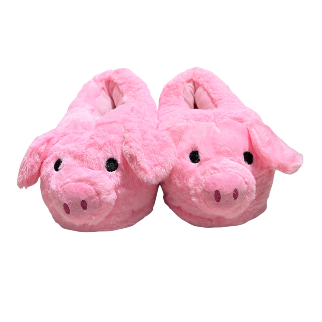 Pantufla chanchito peludita cerrada adulto