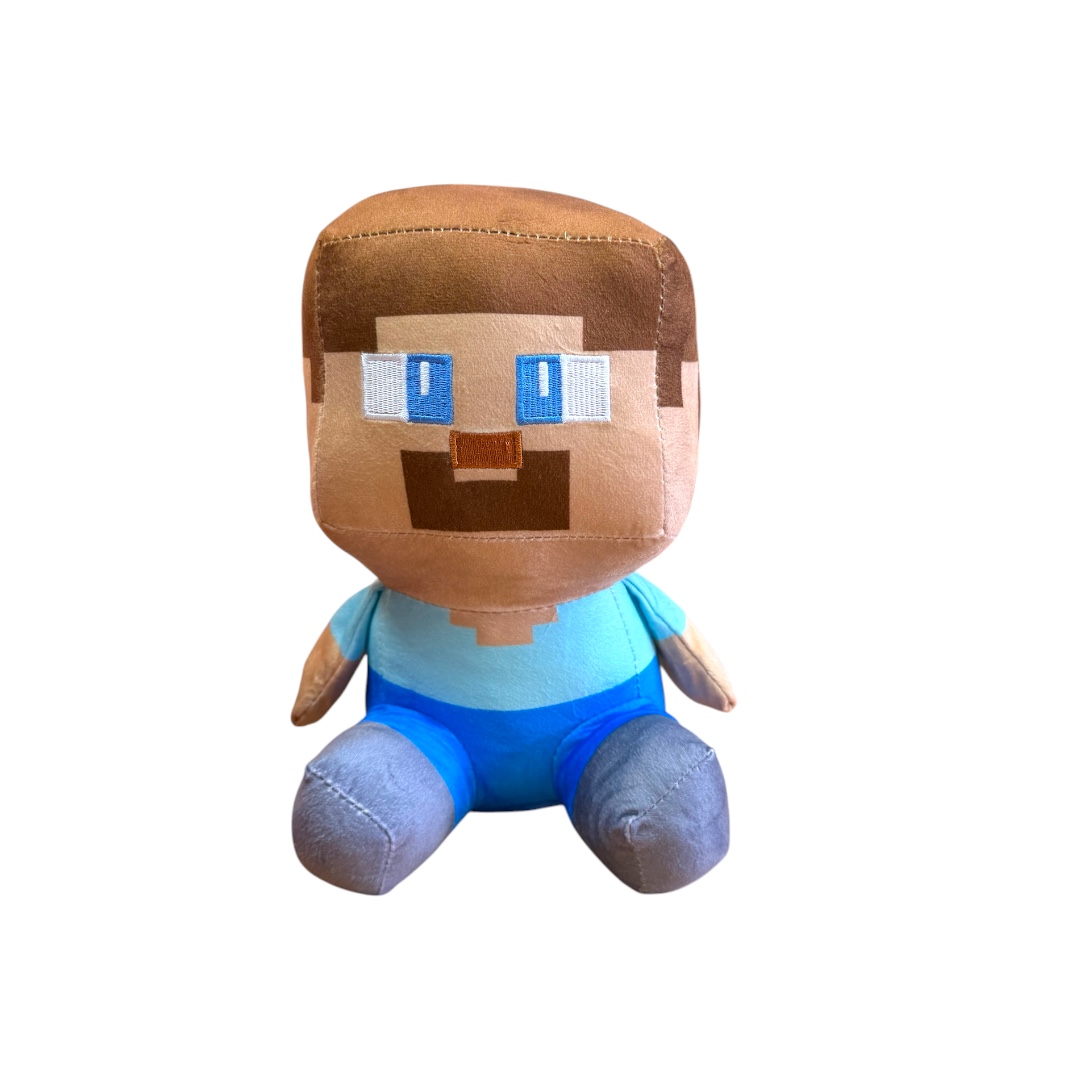 Peluche  steve de minecraft gordito 25cm