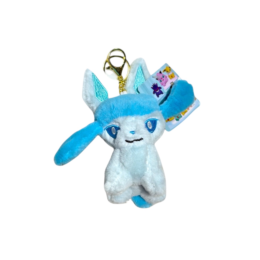 Llavero peluche pokemon glaceon peludito