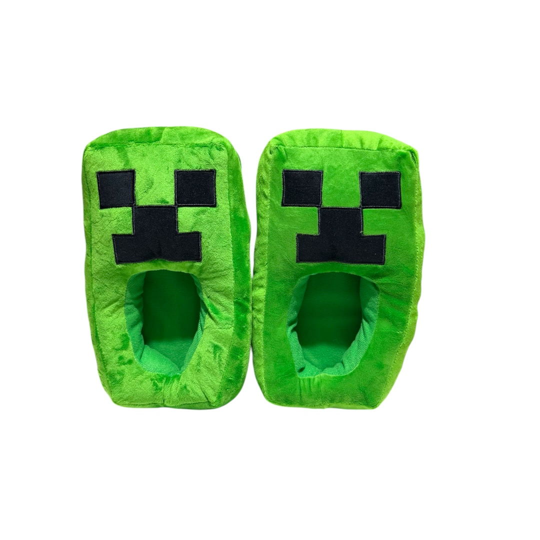 Pantufla minecraft-creeper cerrada adulto