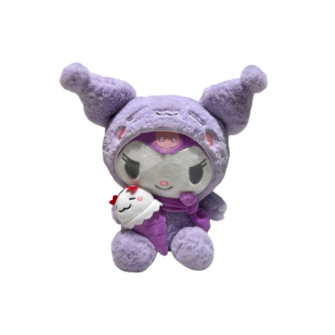 Peluche sanrio con disfraz y helado 22cm