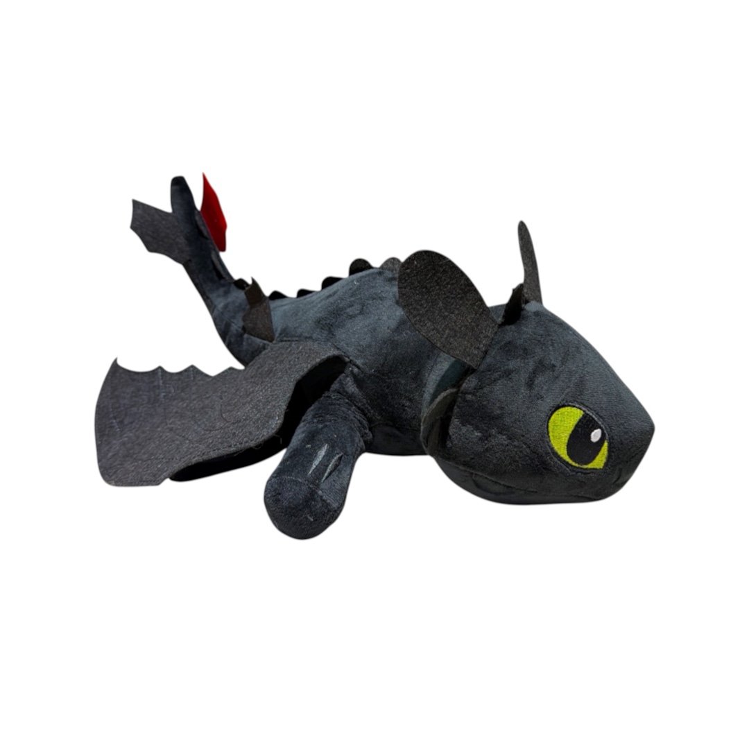 Peluche chimuelo negro acostado 35cm