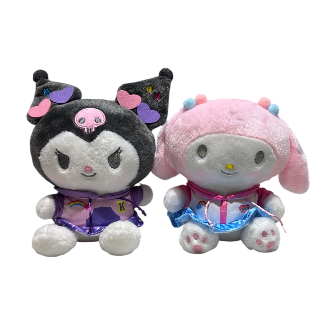 Peluche sanrio con susadera arcoiris 22cm