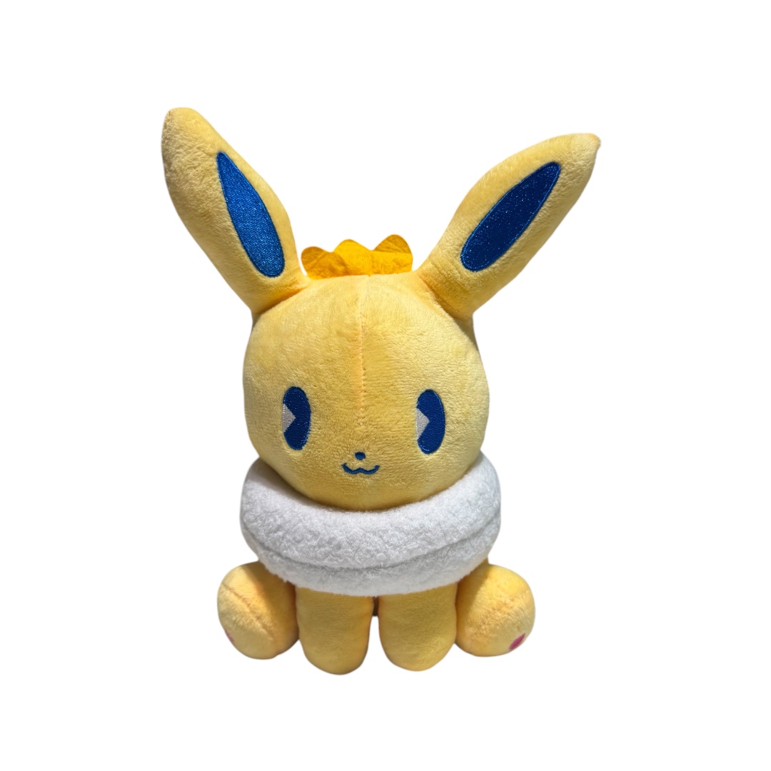 Peluche pokemon sentado jolteon bufanda 28 cm