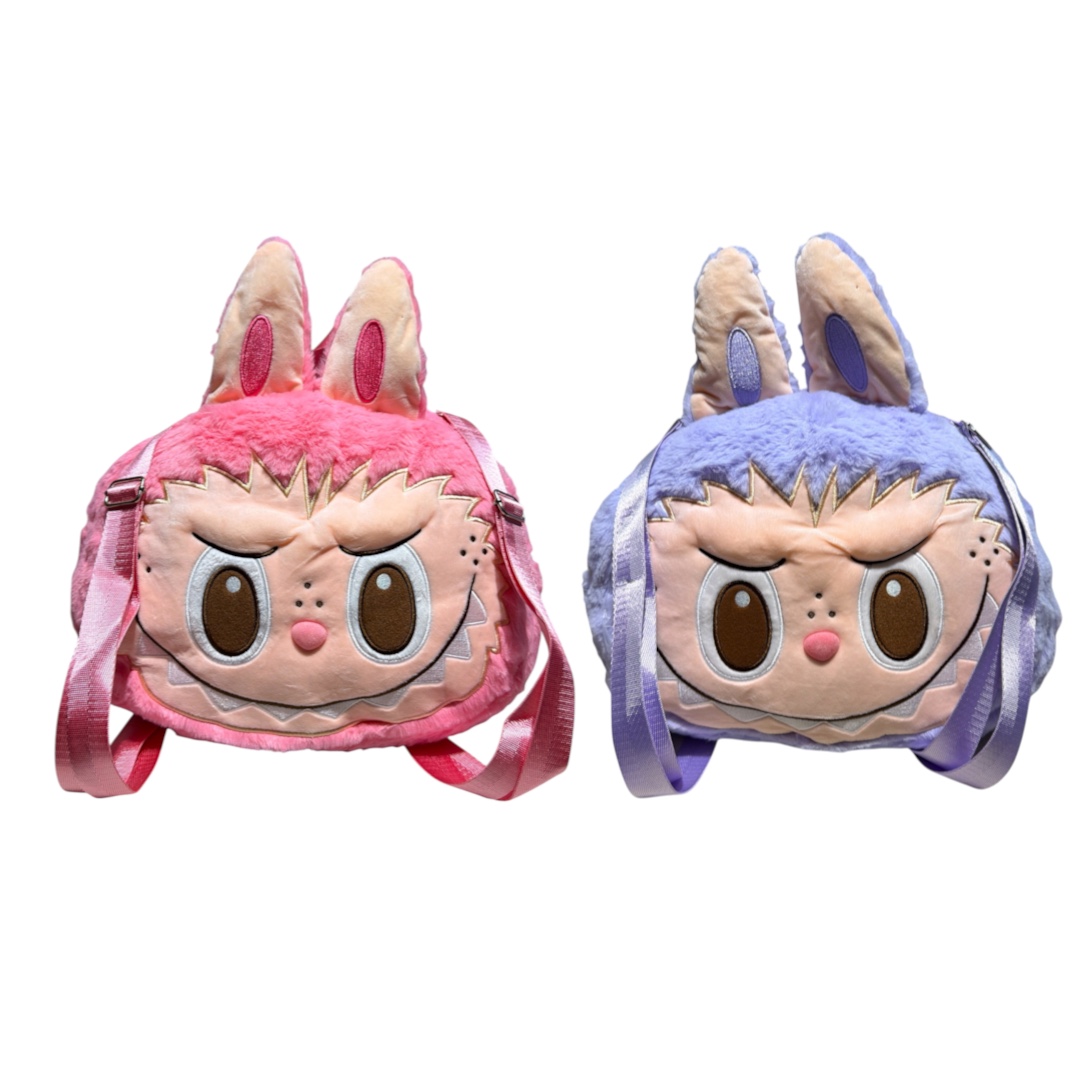 Bulto de peluche cara labubu grande