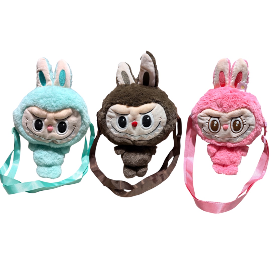 Bolso peluche cuerpo labubu pequeño