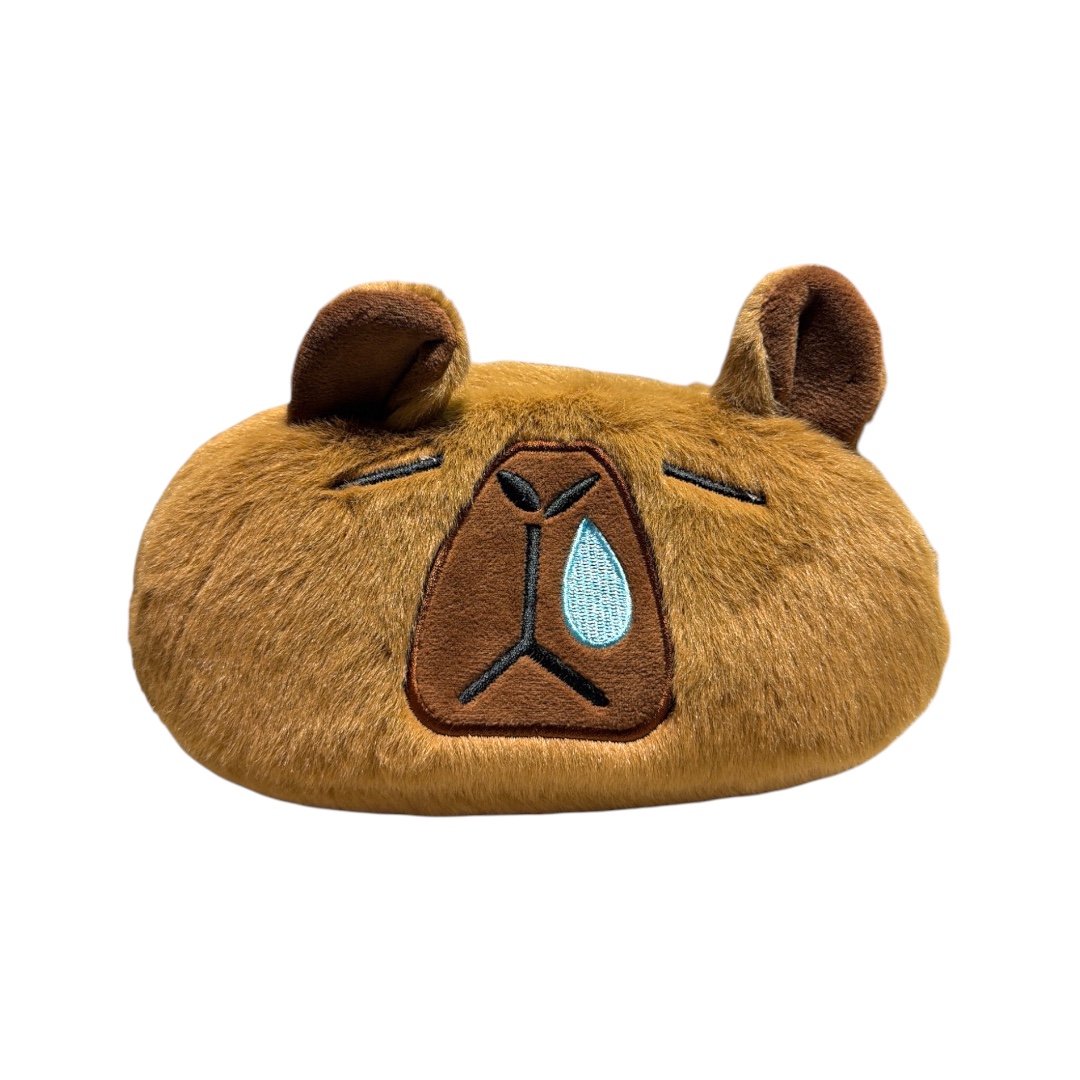 Cartuchera peluche capibara con moco