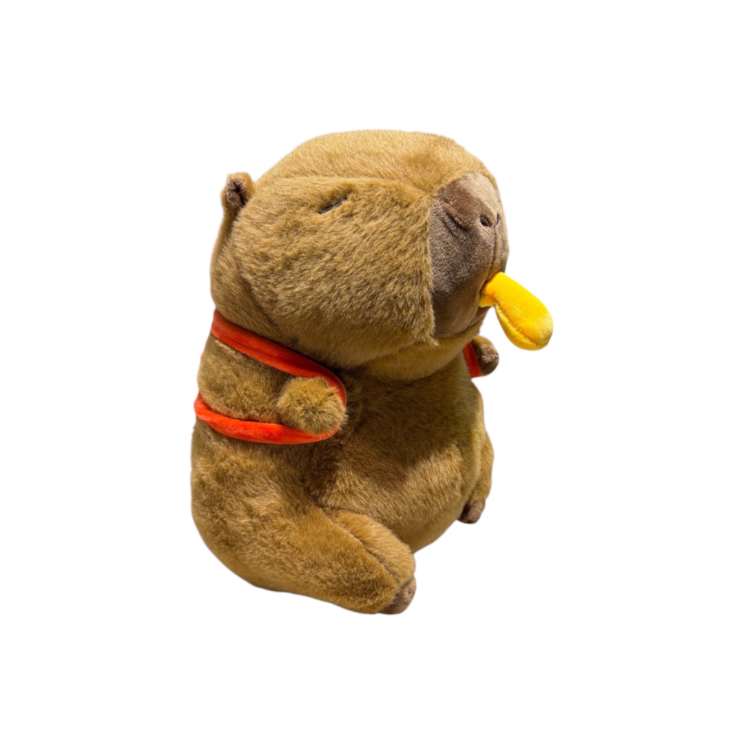 Peluche capibara papa y bolso vibradora 40cm