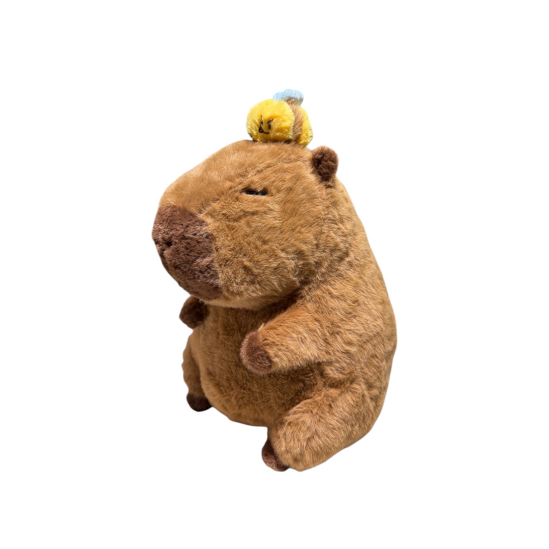 Peluche capibara con abejita 50cm