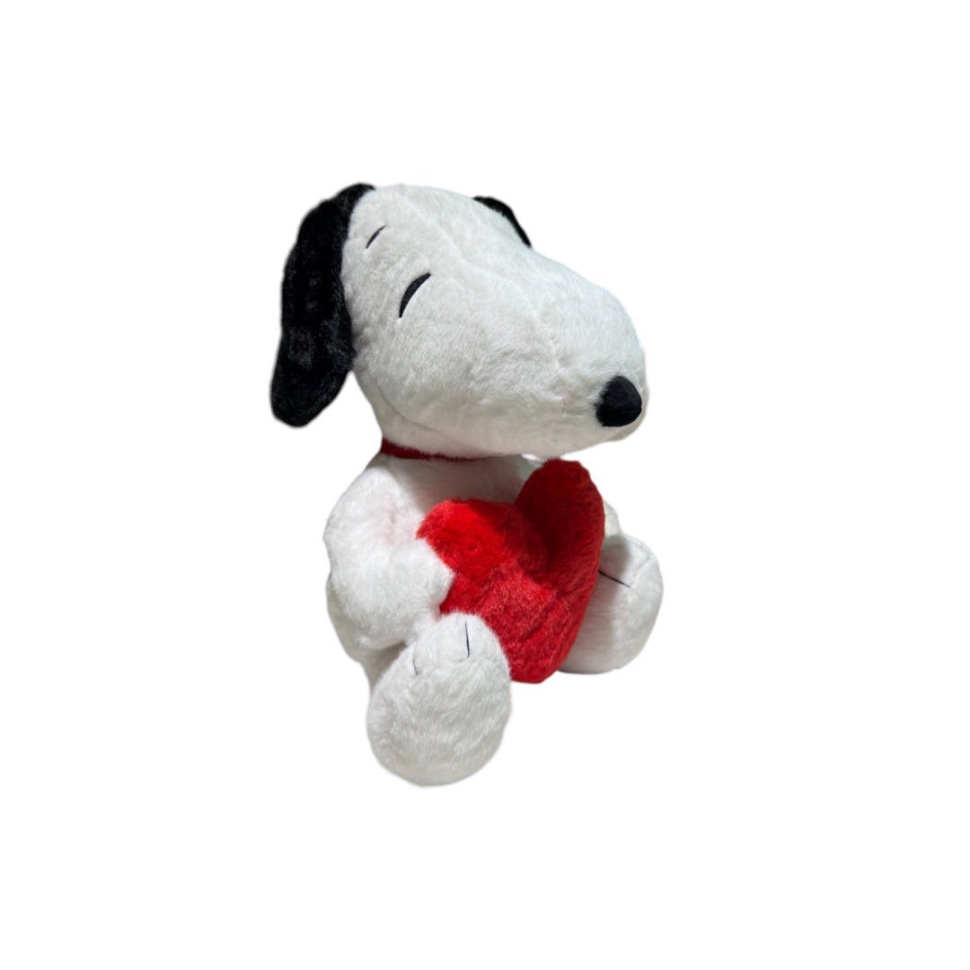 Peluche snoopy con corazon rojo 30cm