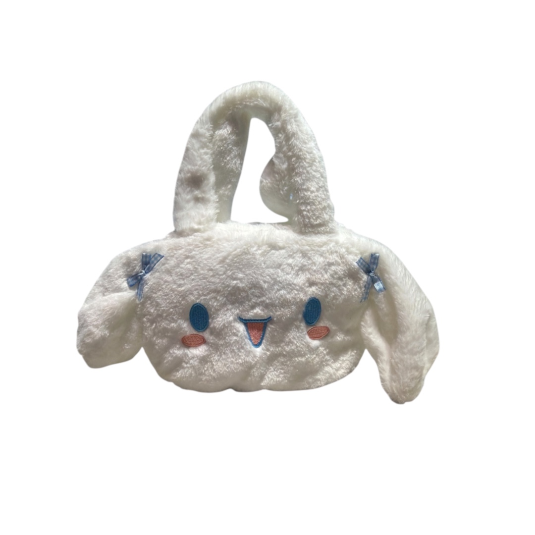 Bolsa peluche cinnamoroll pequeño,tira-lacitos