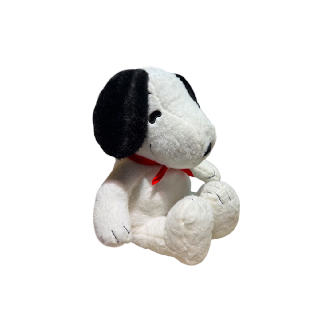 Peluche snoopy peludito cinta roja 40cm