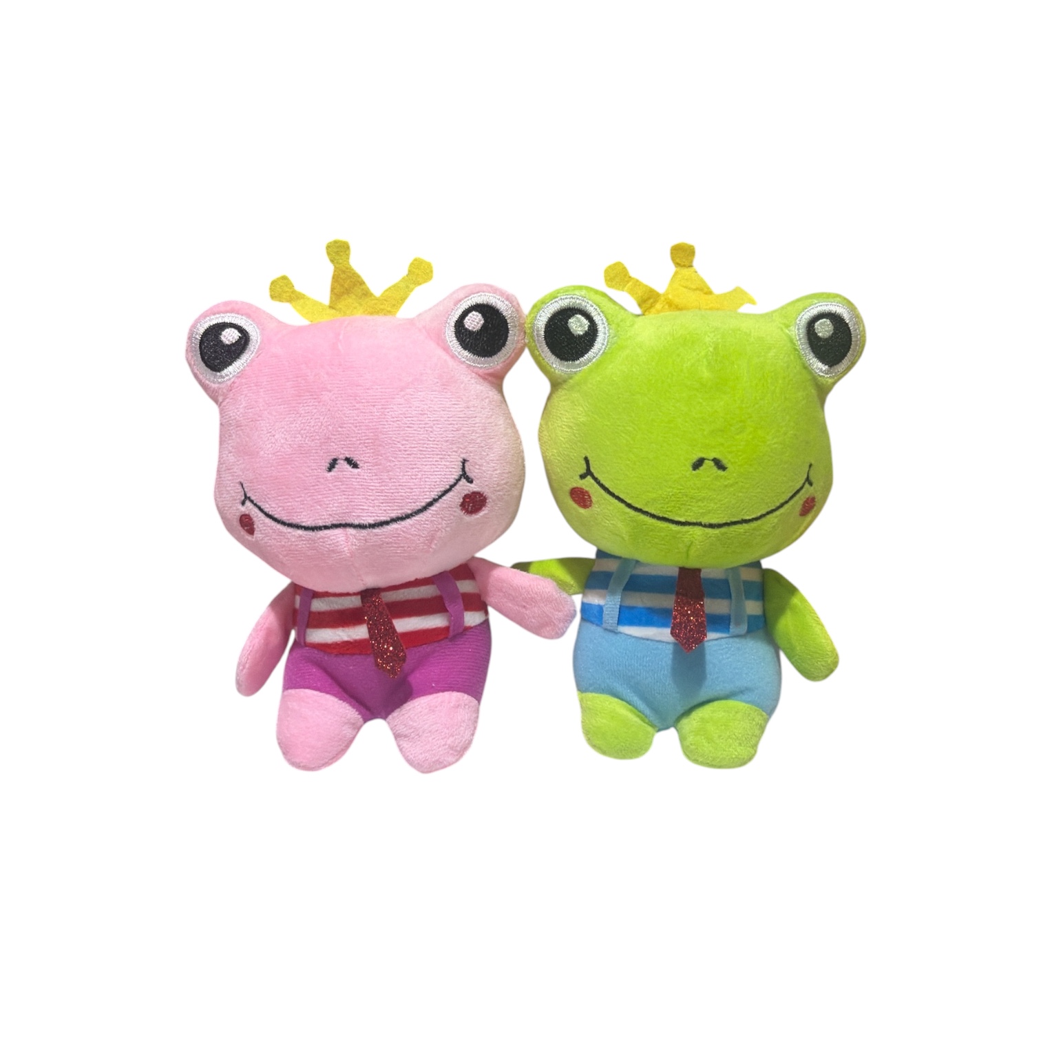 Peluche rana corbata brillante colores surtidos