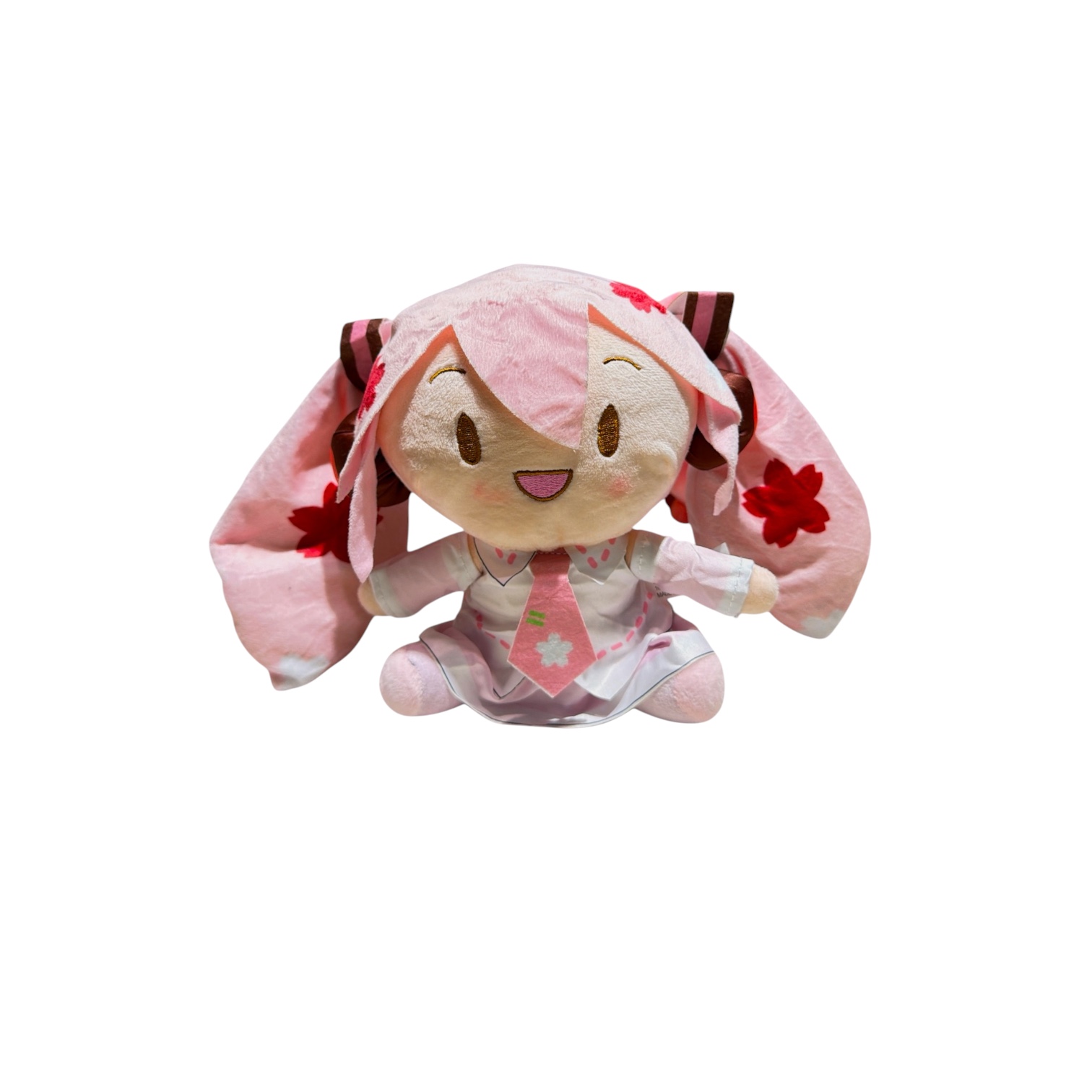 Peluche hatsune miku rosa sentada 25cm