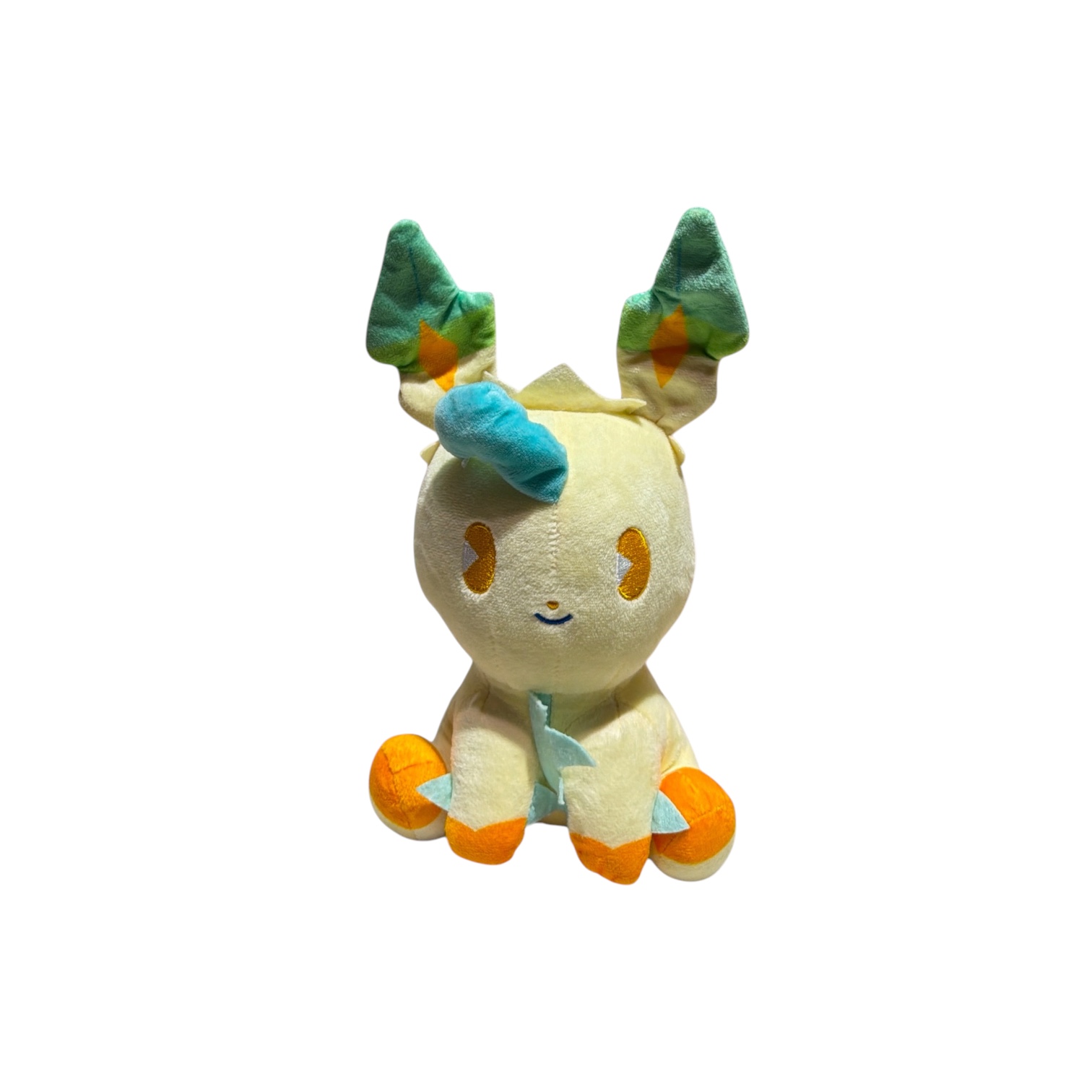 Peluche pokemon sentado leafeon 28 cm
