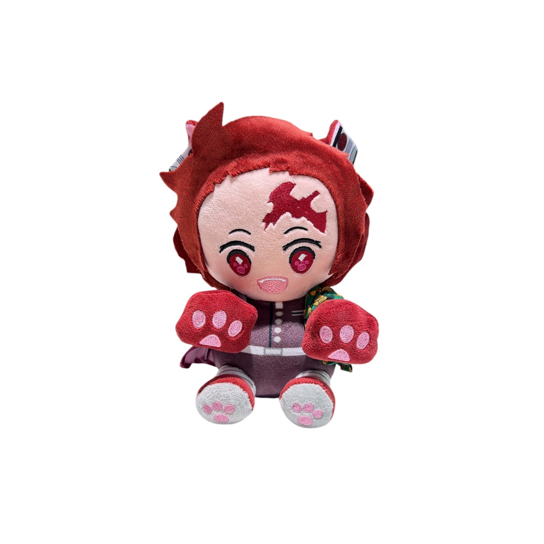 Peluche tanjiro kamado sentado ,huella 20cm