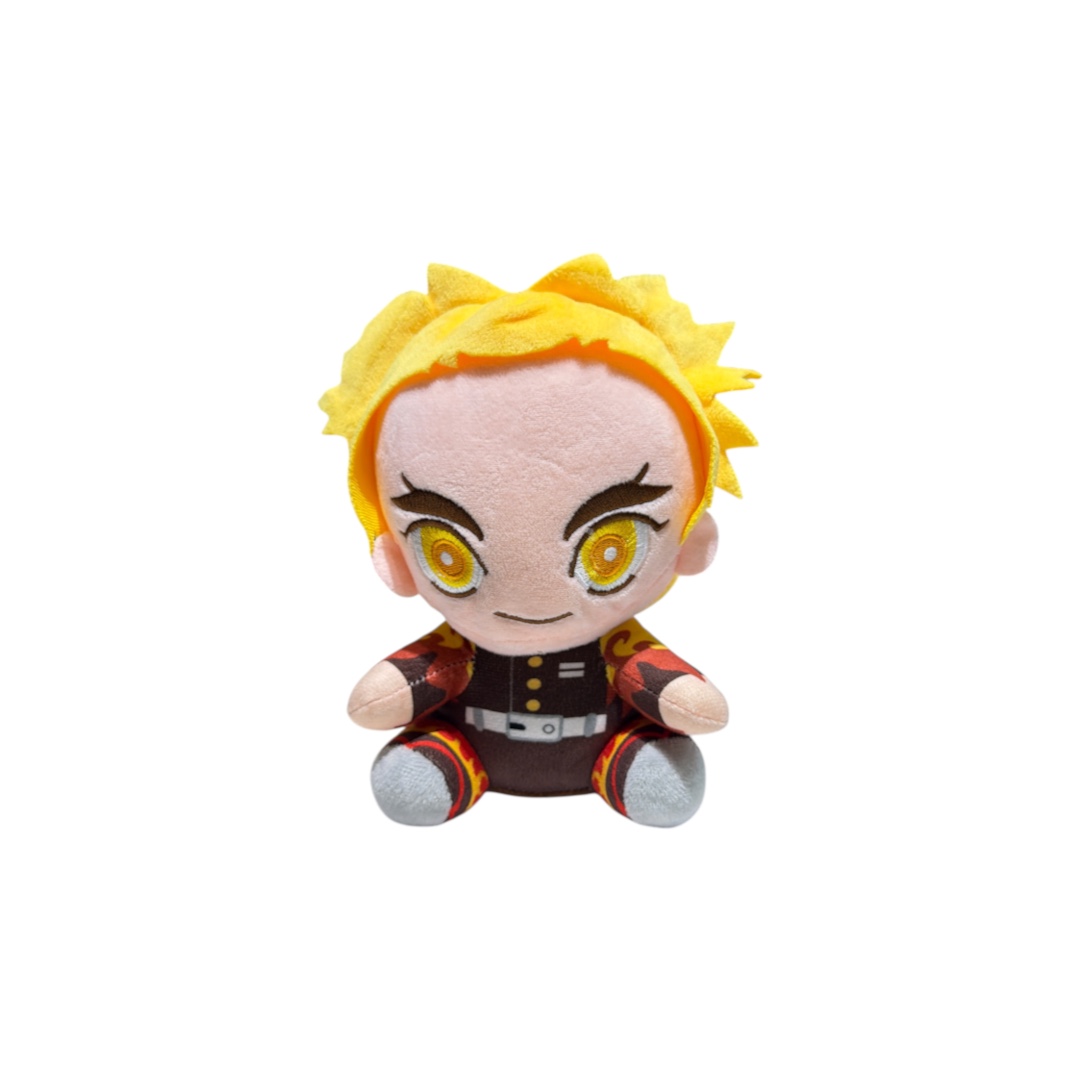Peluche kyojuro rengoku sentado  20cm