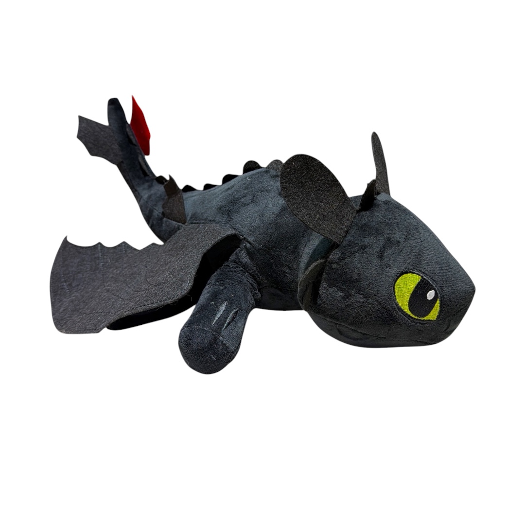 Peluche chimuelo negro acostado 50cm