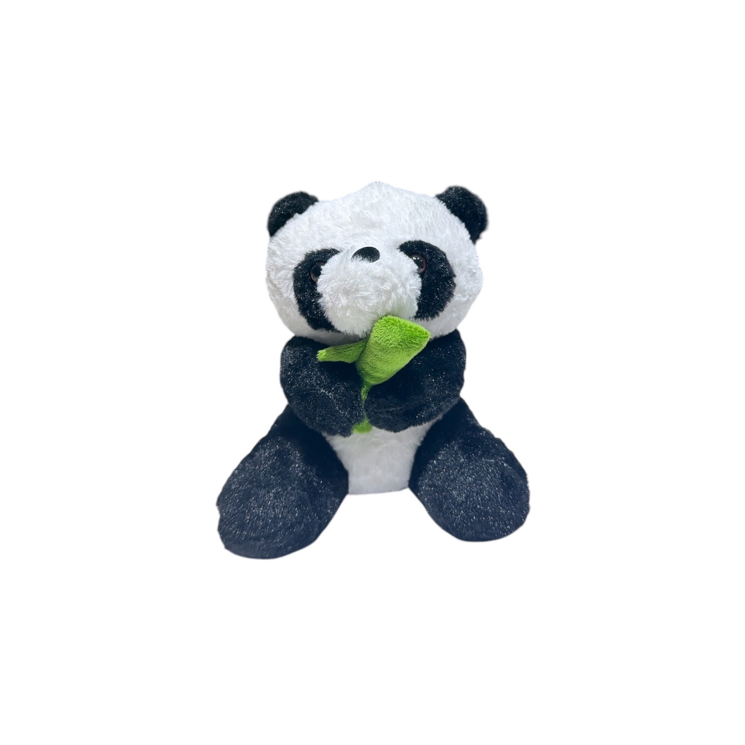 Peluche panda bambu sentado 18cm