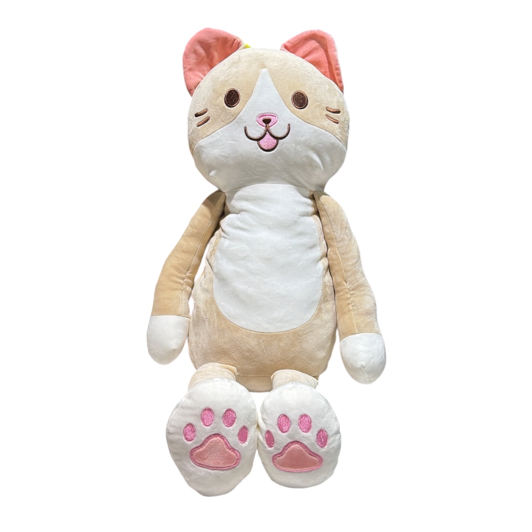 Peluche abrazable gatita cafe 80cm