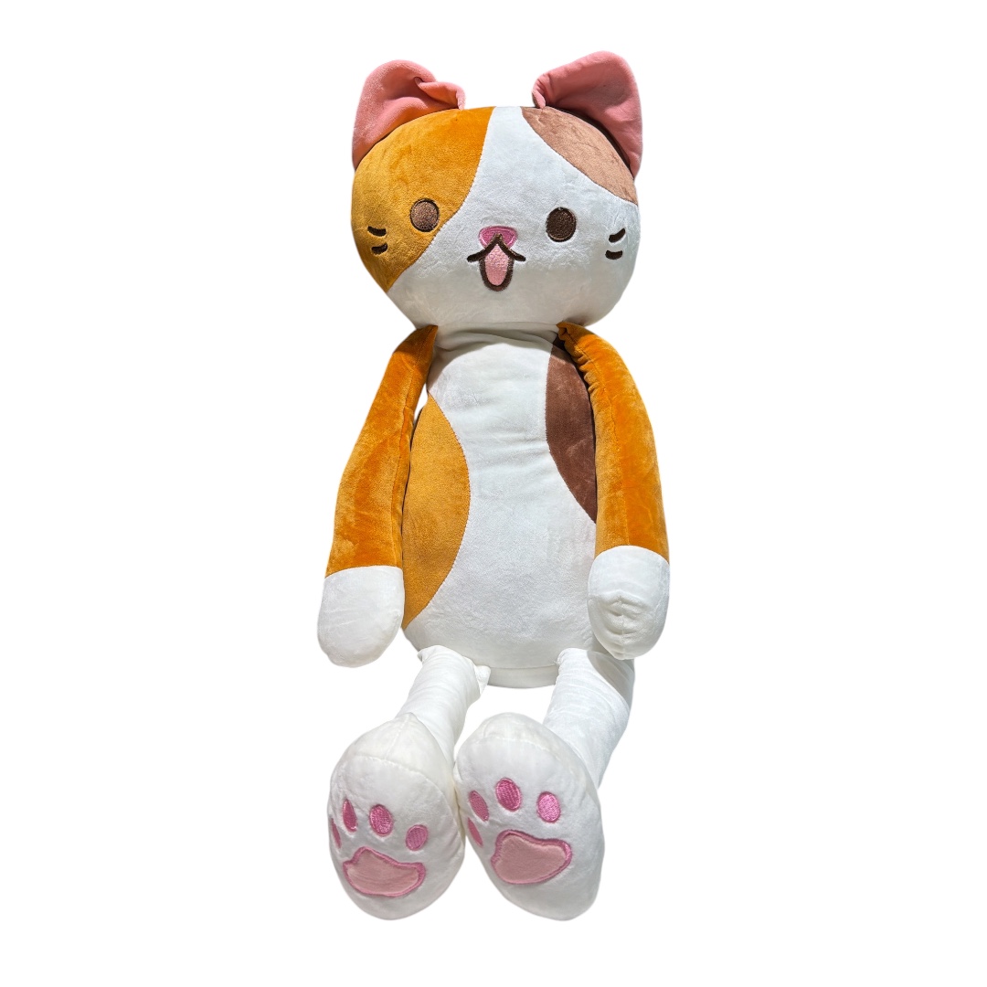 Peluche abrazable gatita 3colores 80cm