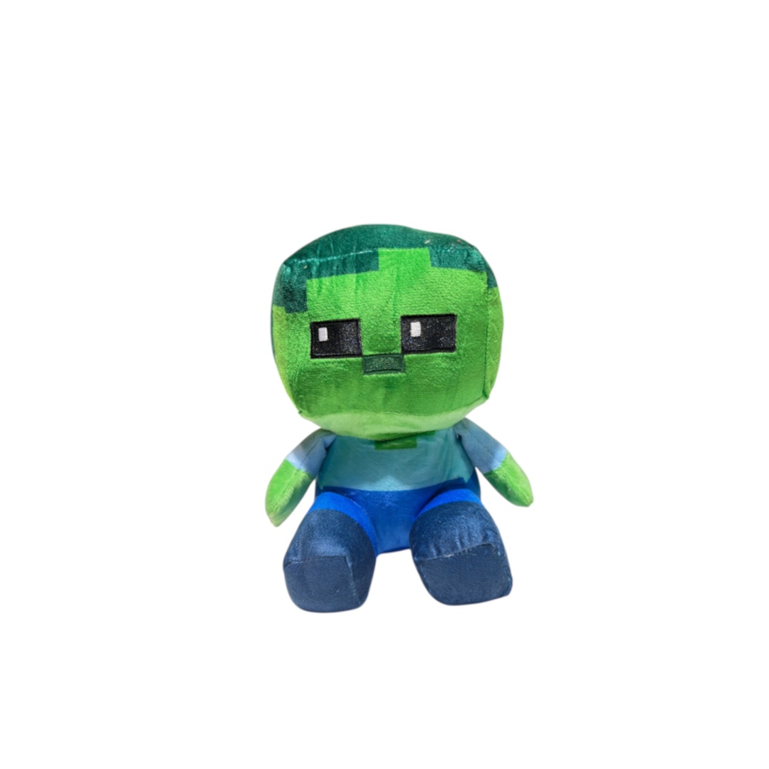 Peluche  zombie  minecraft sentado 20cm