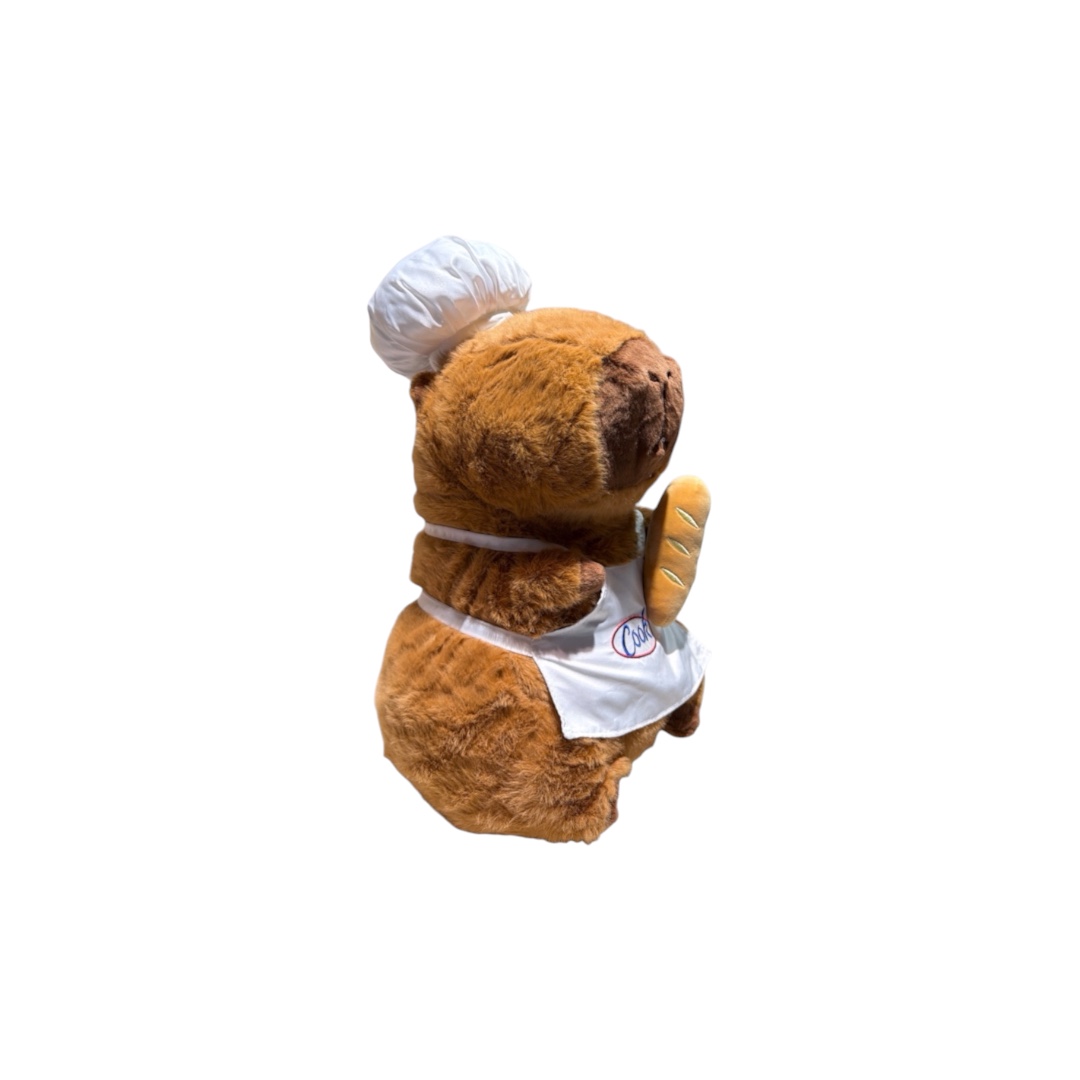 Peluche capibara panadero 30cm