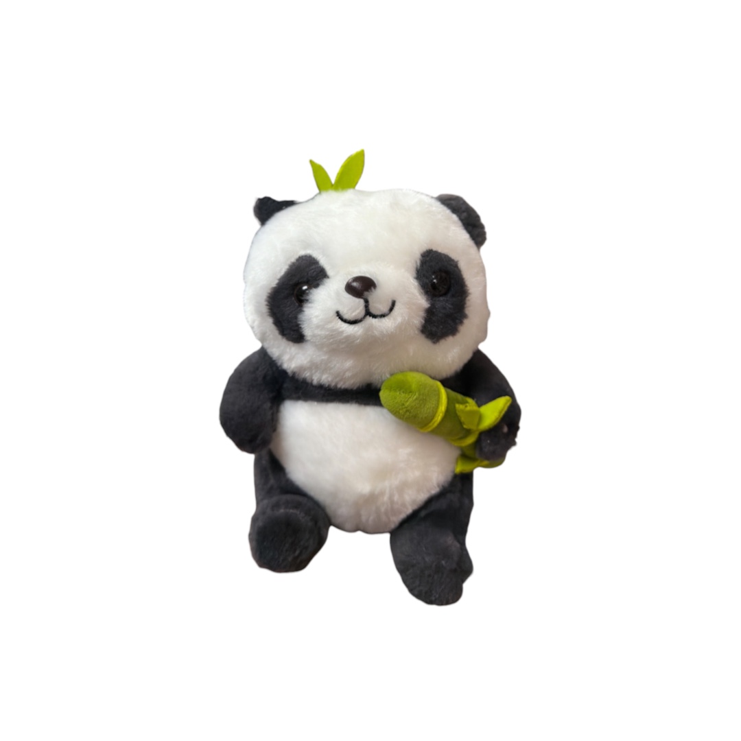Peluche panda con bambu 20cm