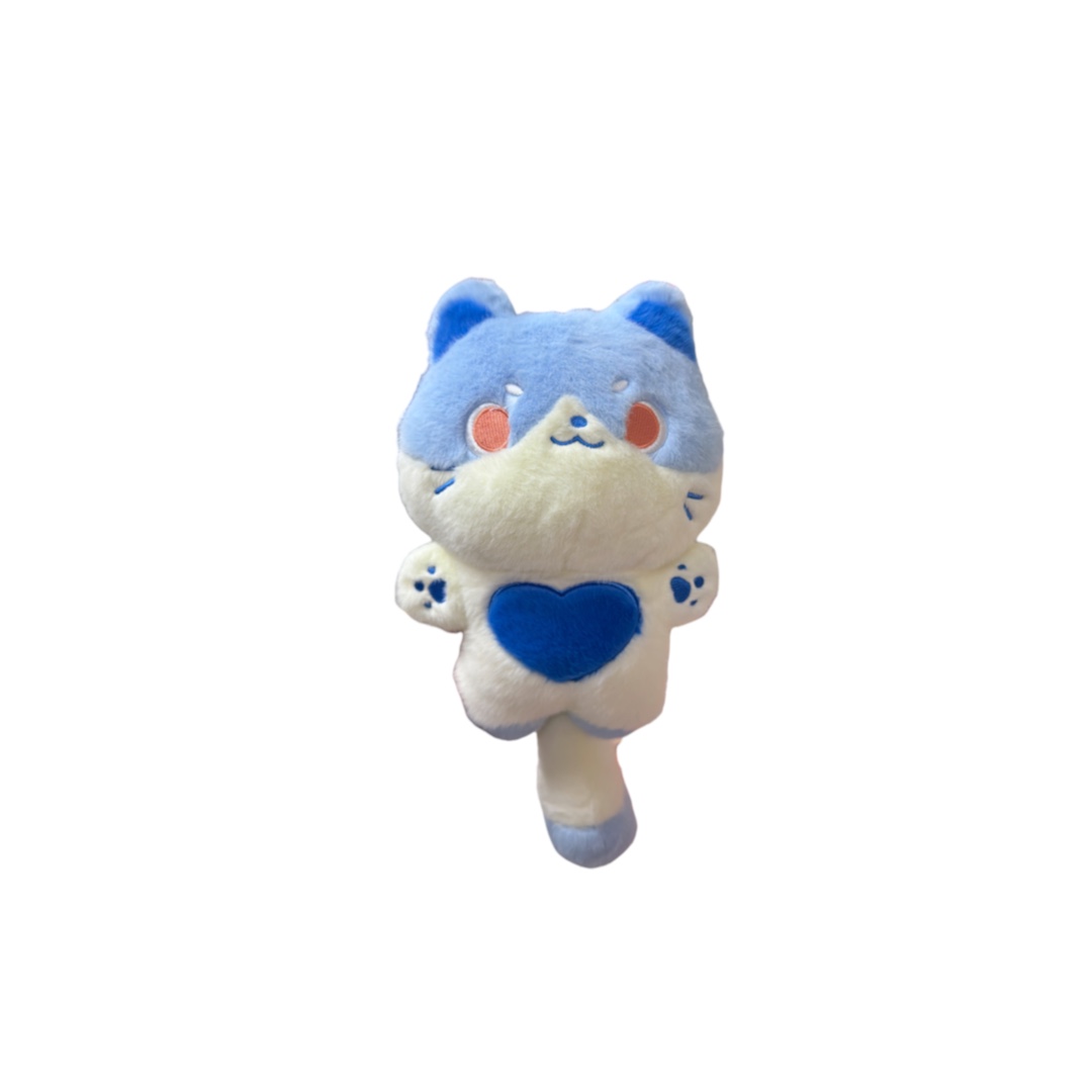 Peluche gato de pie corazon 20cm