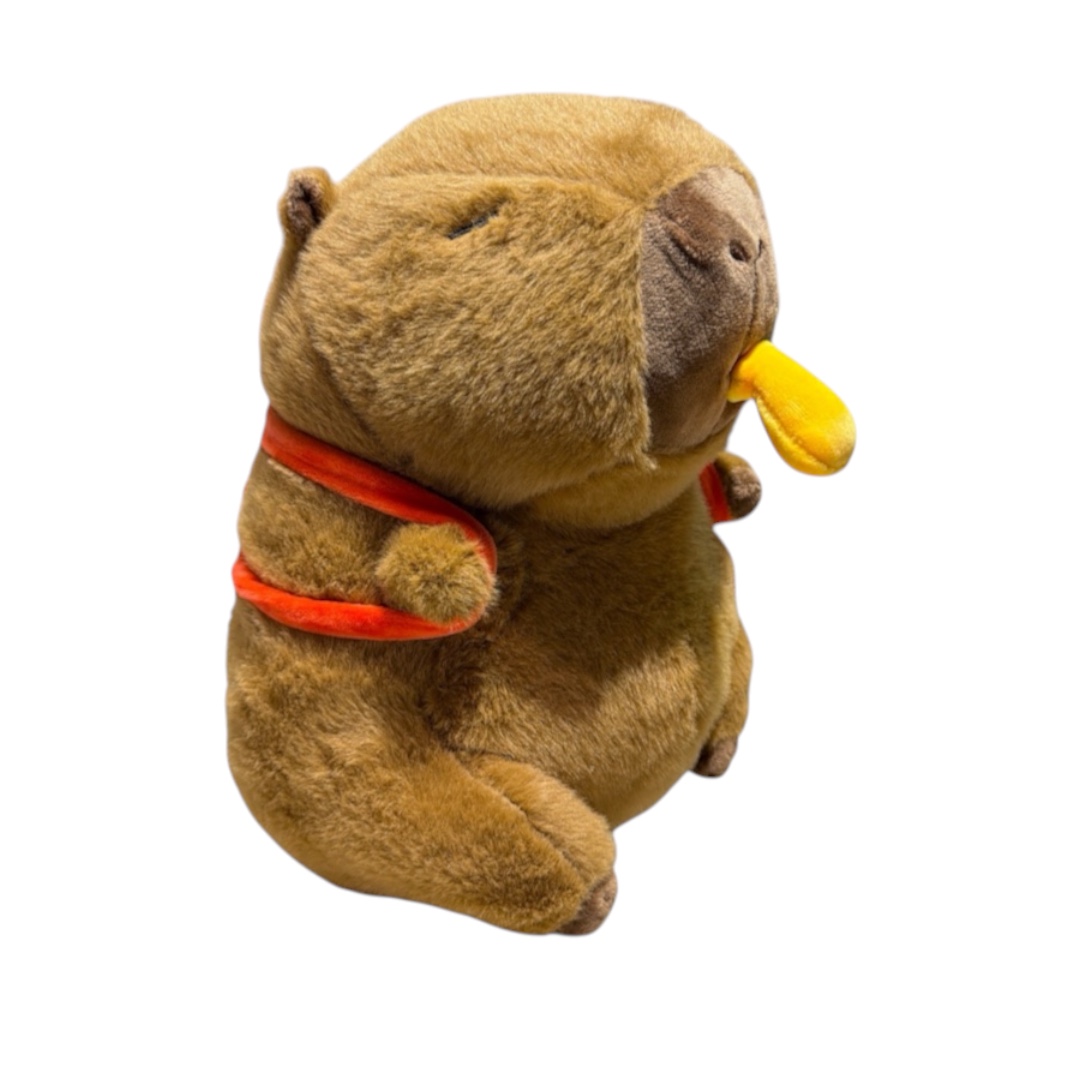 Peluche capibara papa y bolso vibradora 50cm