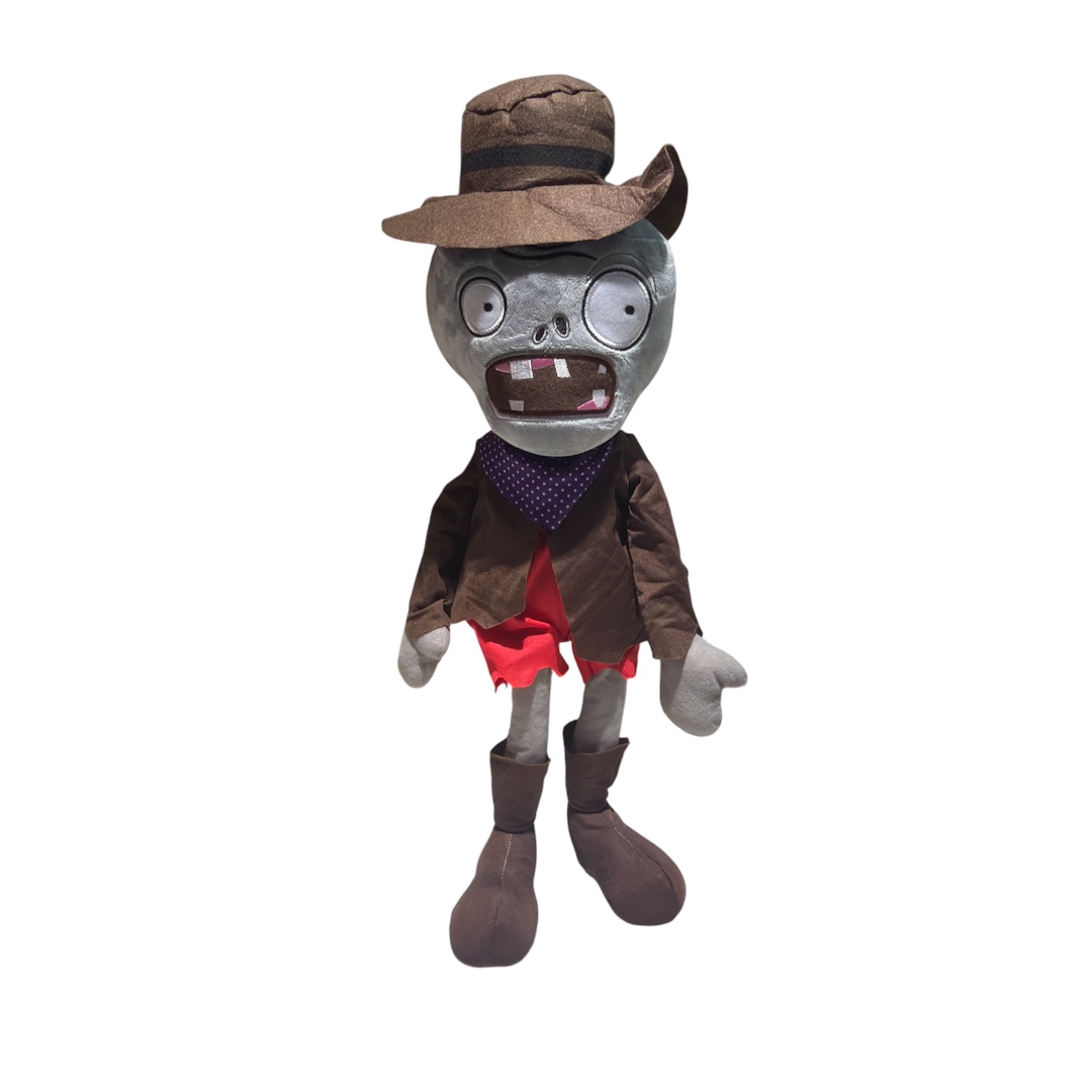 Peluche zombie vaquero pañuelo morado 60 cm