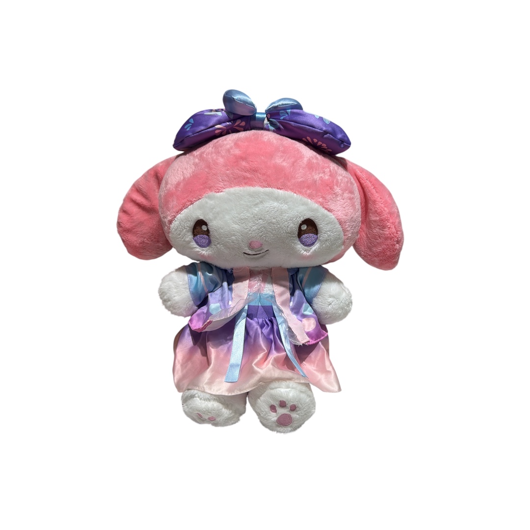 Peluche my melody vestido satin lazo lila 35cm