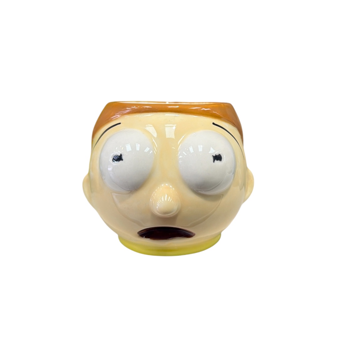 Taza cara morty moldeada
