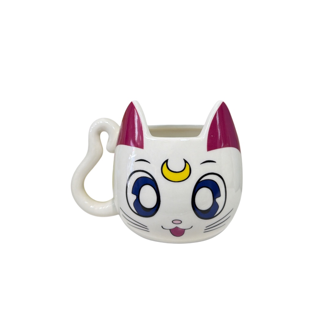 Taza artemis blanca agarradero cola