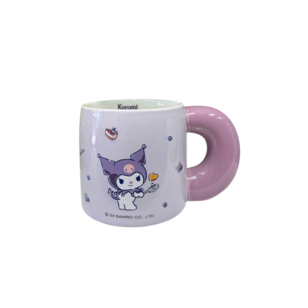 Taza kuromi agarradero grueso morado