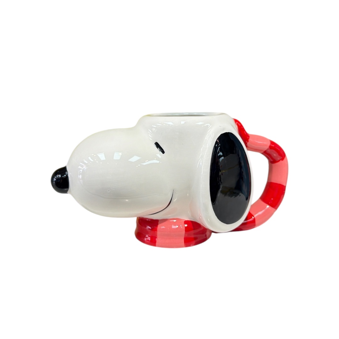 Taza cara snoopy agarradero bufanda
