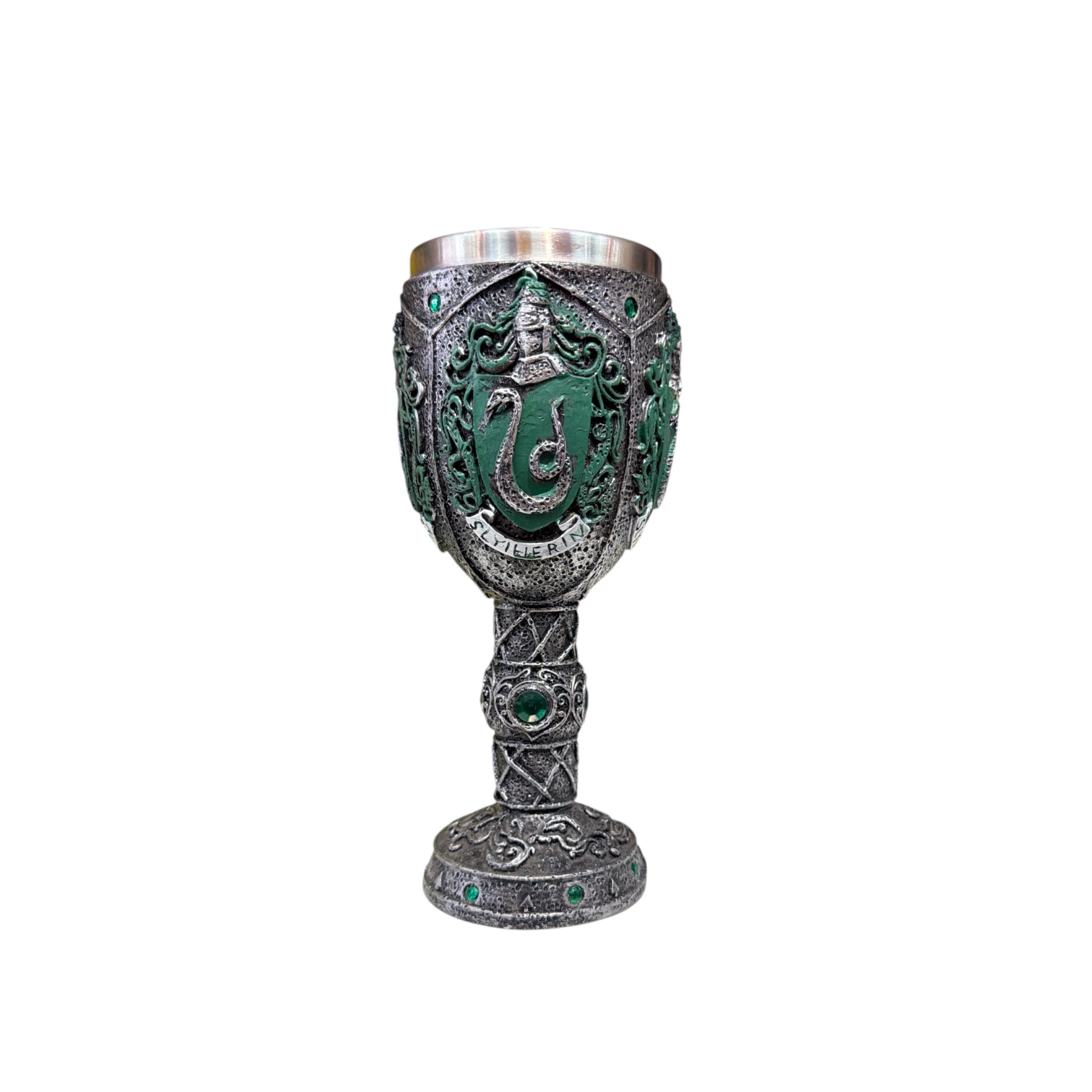 Copa harry potter escudo slytherin perlas