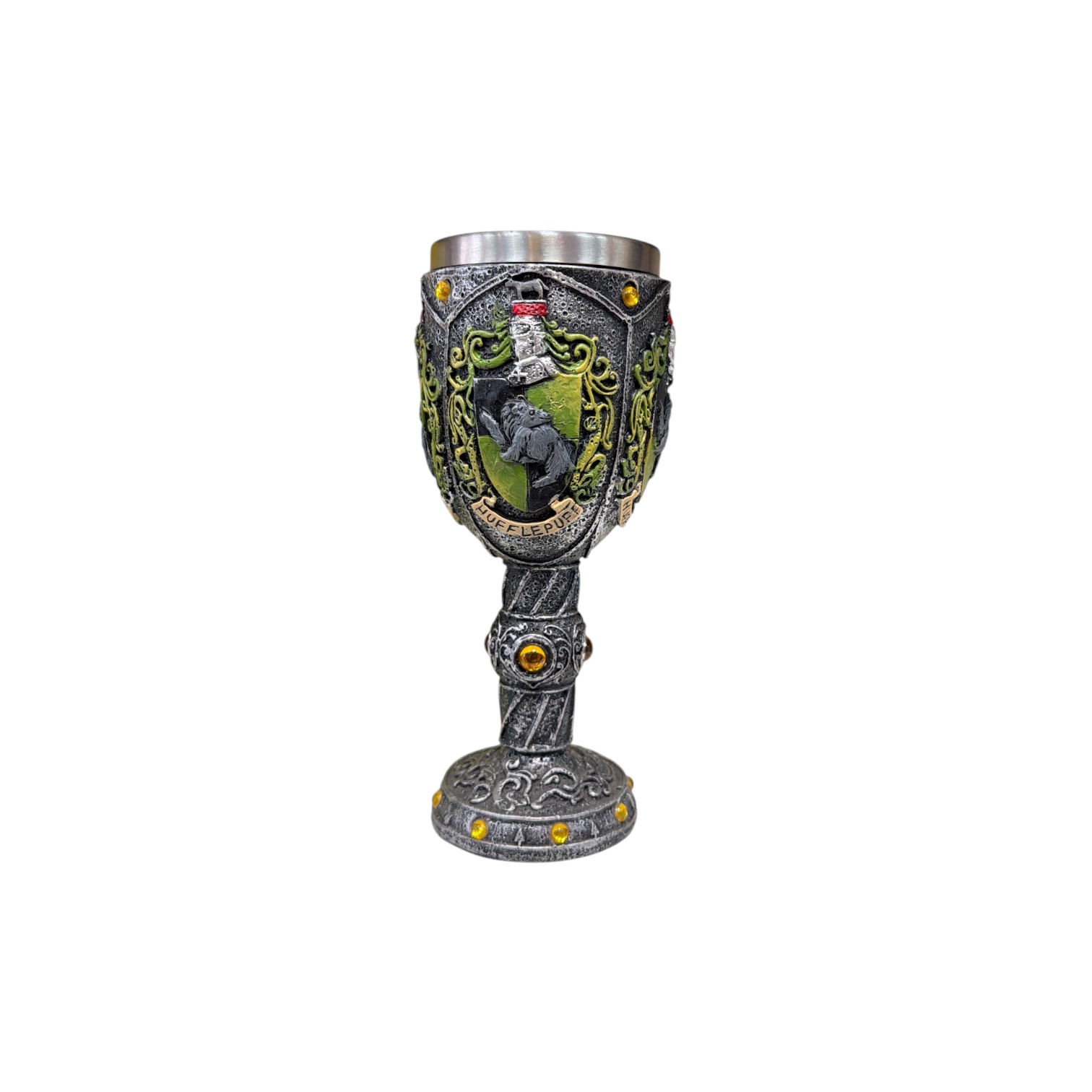 Copa harry potter escudo hufflepuff perlas
