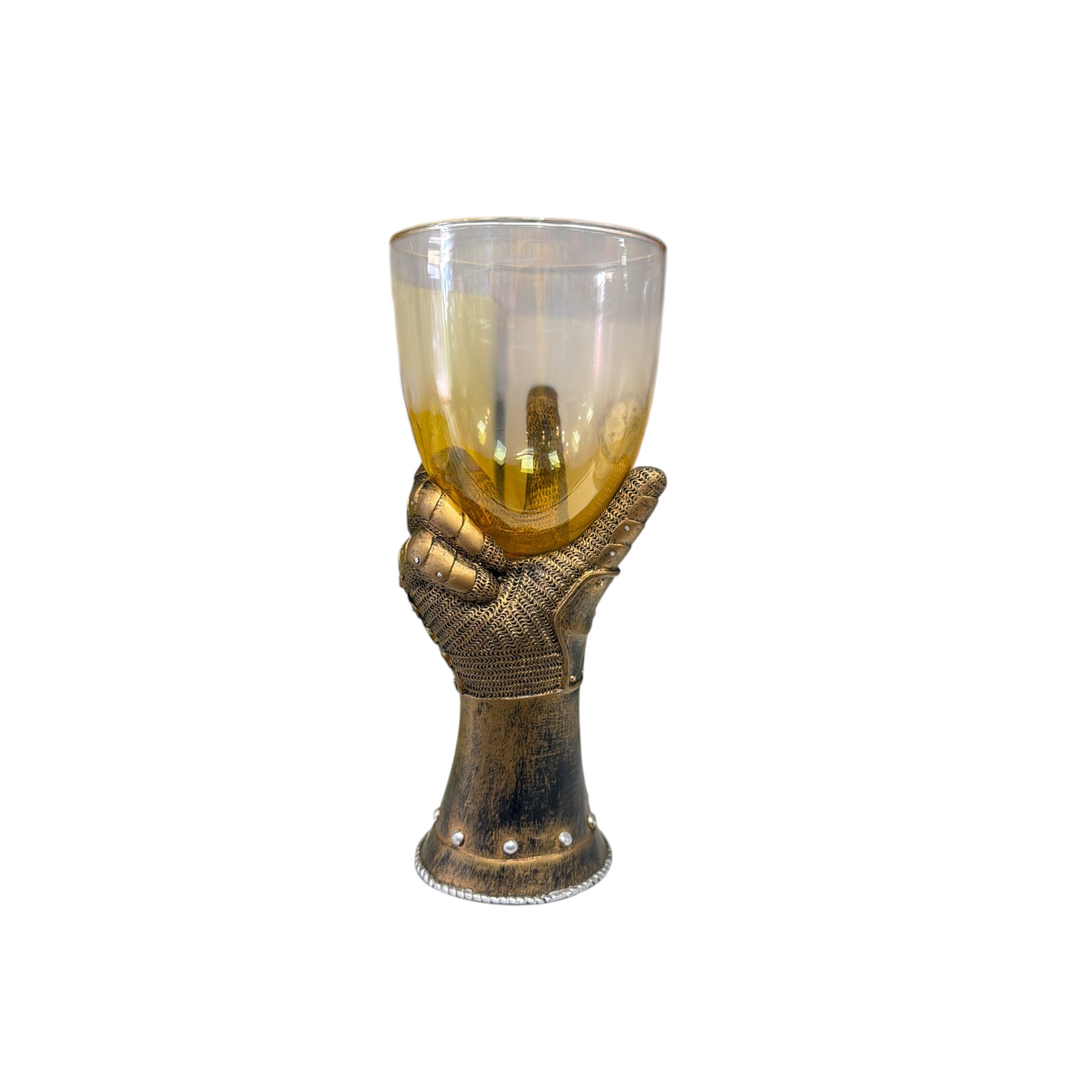 Copa knights toast goblet gold