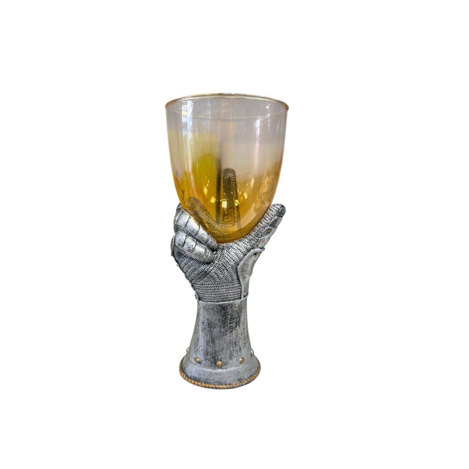 Copa knights toast goblet silver