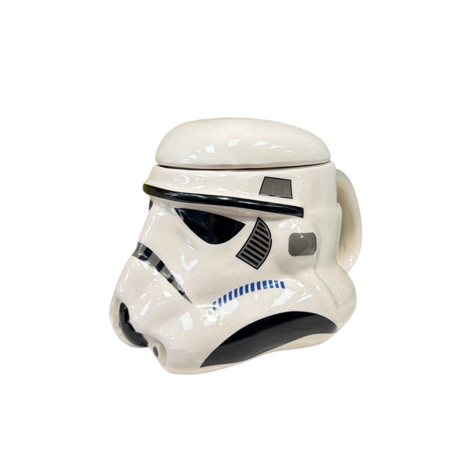 Taza stormtrooper ceramica con tapa
